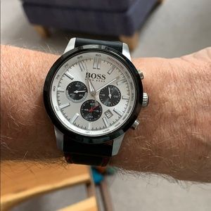 Men’s Sport Hugo Boss  rubber band watch EUC